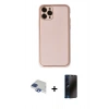 MARSİLYAN™- iPhone 11 Pro Max Kılıf Yadigar Klasik - Siyah 3D Antistatik Hayalet Cam Ekran Koruyucu + Pers Alüminyum Kamera Lens - LT
