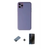 MARSİLYAN™- iPhone 11 Pro Max Kılıf Yadigar Klasik - Siyah 3D Antistatik Hayalet Cam Ekran Koruyucu + Shine Kamera Lens Koruma Cam - SH