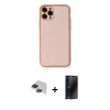 MARSİLYAN™- iPhone 11 Pro Max Kılıf Yadigar Klasik - Siyah 3D Antistatik Hayalet Cam Ekran Koruyucu + Pers Alüminyum Kamera Lens - SH