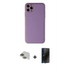 MARSİLYAN™- iPhone 11 Pro Max Kılıf Yadigar Klasik - Siyah 3D Antistatik Hayalet Cam Ekran Koruyucu + Yeşil Pers Alüminyum Kamera Lens