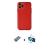 MARSİLYAN™- iPhone 11 Pro Max Kılıf Yadigar Klasik - Siyah 3D Antistatik Seramik Nano Ekran Koruyucu + Shine Kamera Lens Koruma Cam - GI