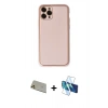 MARSİLYAN™- iPhone 11 Pro Max Kılıf Yadigar Klasik - Siyah 3D Antistatik Seramik Nano Ekran Koruyucu + Rainbow Kamera Lens Koruma Cam - GD