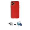 MARSİLYAN™- iPhone 11 Pro Max Kılıf Yadigar Klasik - Siyah 3D Antistatik Seramik Nano Ekran Koruyucu + Pers Alüminyum Kamera Lens - SH