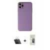 MARSİLYAN™- iPhone 11 Pro Max Kılıf Yadigar Klasik - Siyah 6D Mat Seramik Hayalet Nano Ekran Koruyucu + Kamera Lens Koruma Cam - SF