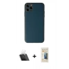MARSİLYAN™- iPhone 11 Pro Max Kılıf Yadigar Klasik - Siyah 6D Mat Seramik Hayalet Nano Ekran Koruyucu + Kamera Lens Koruma Cam - SF
