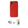 MARSİLYAN™- iPhone 11 Pro Max Kılıf Yadigar Klasik - Siyah 6D Mat Seramik Hayalet Nano Ekran Koruyucu + Pers Alüminyum Kamera Lens - KI