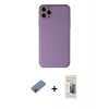 MARSİLYAN™- iPhone 11 Pro Max Kılıf Yadigar Klasik - Siyah 6D Mat Seramik Hayalet Nano Ekran Koruyucu + Shine Kamera Lens Koruma Cam - PE