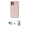 MARSİLYAN™- iPhone 11 Pro Max Kılıf Yadigar Klasik - Siyah 6D Mat Seramik Hayalet Nano Ekran Koruyucu + Pers Alüminyum Kamera Lens - SH