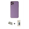 MARSİLYAN™- iPhone 11 Pro Max Kılıf Yadigar Klasik - Siyah 6D Mat Seramik Hayalet Nano Ekran Koruyucu + Rainbow Kamera Lens Koruma Cam - GD