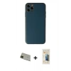 MARSİLYAN™- iPhone 11 Pro Max Kılıf Yadigar Klasik - Siyah 6D Mat Seramik Hayalet Nano Ekran Koruyucu + Rainbow Kamera Lens Koruma Cam - YL