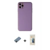 MARSİLYAN™- iPhone 11 Pro Max Kılıf Yadigar Klasik - Siyah 6D Mat Seramik Hayalet Nano Ekran Koruyucu + Shine Kamera Lens Koruma Cam - SH