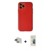 MARSİLYAN™- iPhone 11 Pro Max Kılıf Yadigar Klasik - Siyah 6D Mat Seramik Hayalet Nano Ekran Koruyucu + Yeşil Pers Alüminyum Kamera Lens