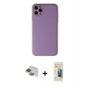 MARSİLYAN™- iPhone 11 Pro Max Kılıf Yadigar Klasik - Siyah 6D Mat Seramik Hayalet Nano Ekran Koruyucu + Yeşil Pers Alüminyum Kamera Lens