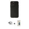 MARSİLYAN™- iPhone 11 Pro Max Kılıf Yadigar Klasik - Siyah 6D Mat Seramik Hayalet Nano Ekran Koruyucu + Yeşil Pers Alüminyum Kamera Lens