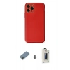 MARSİLYAN™- iPhone 11 Pro Max Kılıf Yadigar Klasik - Siyah Bilvis Hayalet Cam Ekran Koruyucu + Metal Kamera Lens Koruma Cam - AKYL