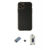 MARSİLYAN™- iPhone 11 Pro Max Kılıf Yadigar Klasik - Siyah Bilvis Hayalet Cam Ekran Koruyucu + Shine Kamera Lens Koruma Cam - GD