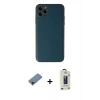 MARSİLYAN™- iPhone 11 Pro Max Kılıf Yadigar Klasik - Siyah Bilvis Hayalet Cam Ekran Koruyucu + Shine Kamera Lens Koruma Cam - GD