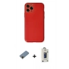 MARSİLYAN™- iPhone 11 Pro Max Kılıf Yadigar Klasik - Siyah Bilvis Hayalet Cam Ekran Koruyucu + Shine Kamera Lens Koruma Cam - GD