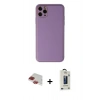 MARSİLYAN™- iPhone 11 Pro Max Kılıf Yadigar Klasik - Siyah Bilvis Hayalet Cam Ekran Koruyucu + Pers Alüminyum Kamera Lens - KI