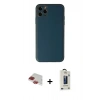 MARSİLYAN™- iPhone 11 Pro Max Kılıf Yadigar Klasik - Siyah Bilvis Hayalet Cam Ekran Koruyucu + Pers Alüminyum Kamera Lens - KI