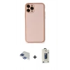 MARSİLYAN™- iPhone 11 Pro Max Kılıf Yadigar Klasik - Siyah Bilvis Hayalet Cam Ekran Koruyucu + Pers Alüminyum Kamera Lens - LT