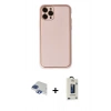 MARSİLYAN™- iPhone 11 Pro Max Kılıf Yadigar Klasik - Siyah Bilvis Hayalet Cam Ekran Koruyucu + Pers Alüminyum Kamera Lens - LT
