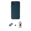 MARSİLYAN™- iPhone 11 Pro Max Kılıf Yadigar Klasik - Siyah Bilvis Hayalet Cam Ekran Koruyucu + Metal Kamera Lens Koruma Cam - MI