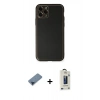 MARSİLYAN™- iPhone 11 Pro Max Kılıf Yadigar Klasik - Siyah Bilvis Hayalet Cam Ekran Koruyucu + Metal Kamera Lens Koruma Cam - MI
