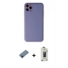 MARSİLYAN™- iPhone 11 Pro Max Kılıf Yadigar Klasik - Siyah Bilvis Hayalet Cam Ekran Koruyucu + Metal Kamera Lens Koruma Cam - MI