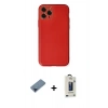 MARSİLYAN™- iPhone 11 Pro Max Kılıf Yadigar Klasik - Siyah Bilvis Hayalet Cam Ekran Koruyucu + Metal Kamera Lens Koruma Cam - MI
