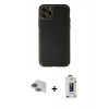 MARSİLYAN™- iPhone 11 Pro Max Kılıf Yadigar Klasik - Siyah Bilvis Hayalet Cam Ekran Koruyucu + Pers Alüminyum Kamera Lens - YL