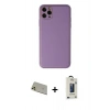 MARSİLYAN™- iPhone 11 Pro Max Kılıf Yadigar Klasik - Siyah Bilvis Hayalet Cam Ekran Koruyucu + Rainbow Kamera Lens Koruma Cam - GD