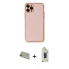MARSİLYAN™- iPhone 11 Pro Max Kılıf Yadigar Klasik - Siyah Bilvis Hayalet Cam Ekran Koruyucu + Rainbow Kamera Lens Koruma Cam - GD