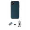 MARSİLYAN™- iPhone 11 Pro Max Kılıf Yadigar Klasik - Siyah Bilvis Hayalet Cam Ekran Koruyucu + Shine Kamera Lens Koruma Cam - GS