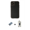 MARSİLYAN™- iPhone 11 Pro Max Kılıf Yadigar Klasik - Siyah Bilvis Hayalet Cam Ekran Koruyucu + Shine Kamera Lens Koruma Cam - GI