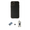 MARSİLYAN™- iPhone 11 Pro Max Kılıf Yadigar Klasik - Siyah Bilvis Hayalet Cam Ekran Koruyucu + Shine Kamera Lens Koruma Cam - GS