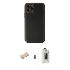 MARSİLYAN™- iPhone 11 Pro Max Kılıf Yadigar Klasik - Siyah Bilvis Hayalet Cam Ekran Koruyucu + Renkli Kamera Lens Koruma Cam - YL