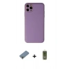 MARSİLYAN™- iPhone 11 Pro Max Kılıf Yadigar Klasik - Siyah Joko Magic 5D Hayalet Cam + Metal Kamera Lens Koruma Cam - AKYL