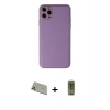 MARSİLYAN™- iPhone 11 Pro Max Kılıf Yadigar Klasik - Siyah Joko Magic 5D Hayalet Cam + Gold Rainbow Kamera Lens Koruma Cam