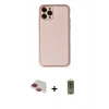 MARSİLYAN™- iPhone 11 Pro Max Kılıf Yadigar Klasik - Siyah Joko Magic 5D Hayalet Cam + Kırmızı Pers Alüminyum Kamera Lens