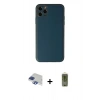 MARSİLYAN™- iPhone 11 Pro Max Kılıf Yadigar Klasik - Siyah Joko Magic 5D Hayalet Cam + Pers Alüminyum Kamera Lens - LT