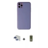 MARSİLYAN™- iPhone 11 Pro Max Kılıf Yadigar Klasik - Siyah Joko Magic 5D Hayalet Cam + Pers Alüminyum Kamera Lens - LT