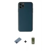 MARSİLYAN™- iPhone 11 Pro Max Kılıf Yadigar Klasik - Siyah Joko Magic 5D Hayalet Cam + Metal Kamera Lens Koruma Cam - MI