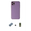 MARSİLYAN™- iPhone 11 Pro Max Kılıf Yadigar Klasik - Siyah Joko Magic 5D Hayalet Cam + Metal Kamera Lens Koruma Cam - MI