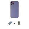 MARSİLYAN™- iPhone 11 Pro Max Kılıf Yadigar Klasik - Siyah Joko Magic 5D Hayalet Cam + Metal Kamera Lens Koruma Cam - AKYL