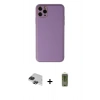 MARSİLYAN™- iPhone 11 Pro Max Kılıf Yadigar Klasik - Siyah Joko Magic 5D Hayalet Cam + Pers Alüminyum Kamera Lens - SH