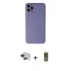 MARSİLYAN™- iPhone 11 Pro Max Kılıf Yadigar Klasik - Siyah Joko Magic 5D Hayalet Cam + Pers Alüminyum Kamera Lens - SH