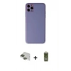 MARSİLYAN™- iPhone 11 Pro Max Kılıf Yadigar Klasik - Siyah Joko Magic 5D Hayalet Cam + Pers Alüminyum Kamera Lens - YL