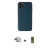 MARSİLYAN™- iPhone 11 Pro Max Kılıf Yadigar Klasik - Siyah Joko Magic 5D Hayalet Cam + Pers Alüminyum Kamera Lens - YL