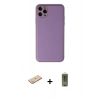 MARSİLYAN™- iPhone 11 Pro Max Kılıf Yadigar Klasik - Siyah Joko Magic 5D Hayalet Cam + Renkli Kamera Lens Koruma Cam - YL